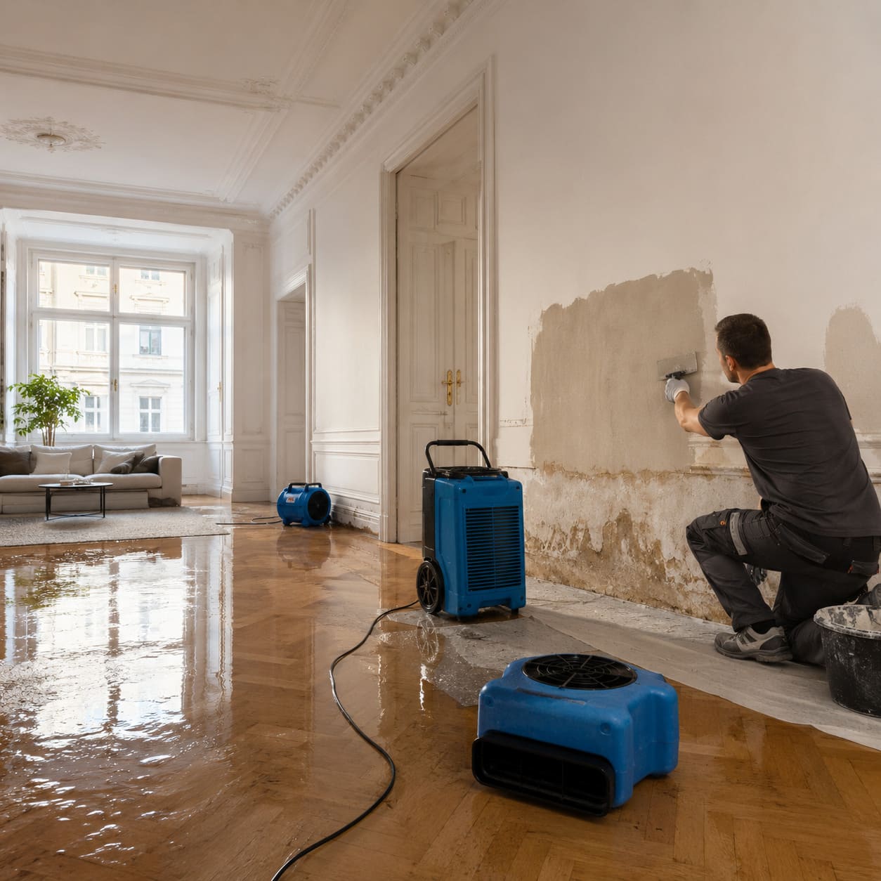 Wasserschadensanierung Wien – Instandsetzung nach Trocknung Wasserschadensanierung Wien – Instandsetzung nach Trocknung