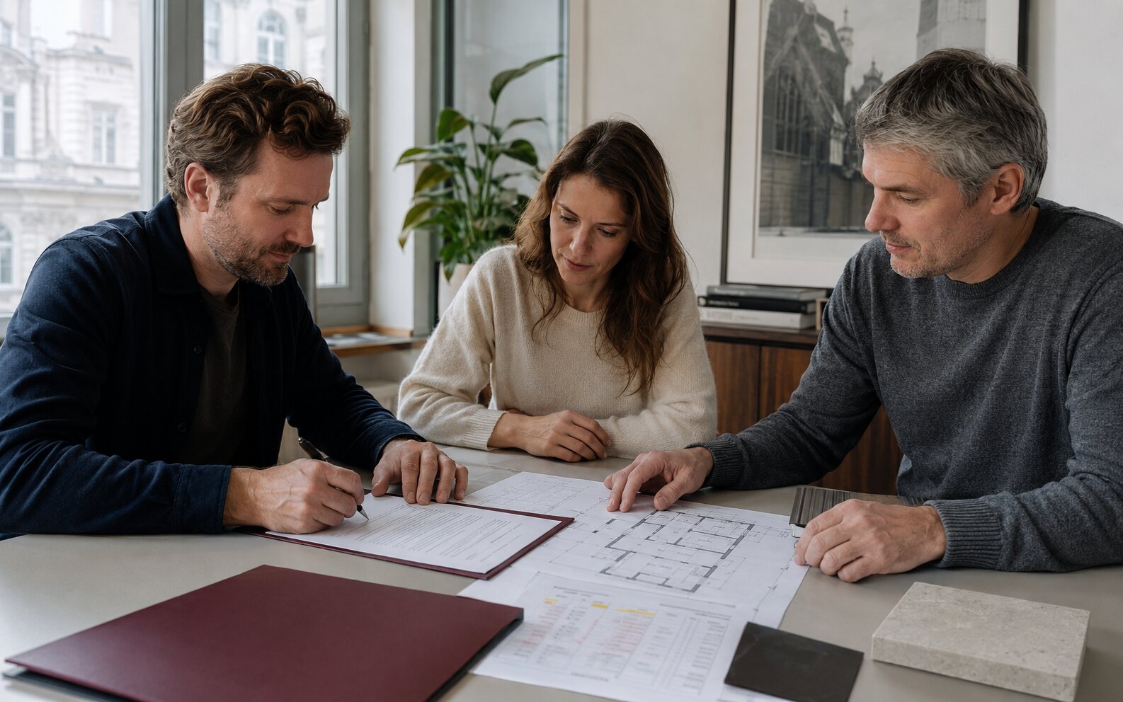 Vertrag, Zuständigkeiten und Terminplan eindeutig festhalten Auftraggeberin und Projektteam prüfen Leistungsumfang und Terminplan vor der Unterschrift